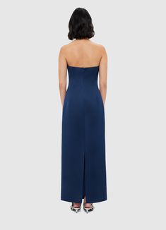 PRODUCT DESCRIPTION Premium textured maxi dressStrapless necklineInvisible side zip closureFitted waistFully lined SIZE & FIT 6 8 10 12 14 16 18 Bust 80 85 90 95 101 107 113 Waist 65 70 75 80 86 92 98 Hip 94 99 104 109 115 121 127 Back length 116 117 118 119 120 120 120 Hem Circumference 87 92 97 102 108 114 120 Amanda is 5’9" (177 cm) and wears a size 8Bust: 31” (82cm) / Waist: 24" (61cm) / Hips: 35” (89cm) Pala is 5’10” (178 cm) and wears a size 12Bust: 39” (99cm) / Waist: 31” (78cm) / Hips: 4 Strapless Dress With Boned Bodice For Gala, Gala Strapless Dress With Boned Bodice And Straight Neckline, Gala Gown With Pleated Bodice And Straight Neckline, Strapless Midi Dress With Fitted Bodice For Evening, Formal Strapless Dress With Pleated Bodice And Straight Neckline, Gala Maxi Dress With Boned Bodice, Strapless Maxi Dress With Ruched Bodice, Evening Dress With Pleated Bodice And Straight Neckline, Strapless Gown With Boned Bodice For Evening