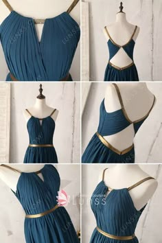 Teal Chiffon Dress, Teal Bridesmaid, Teal Bridesmaid Dresses, Tea Length Bridesmaid Dresses, Diy Vetement, Long Bridesmaid Dress, Fantasy Dress, Bridesmaid Gown, Peacock Blue