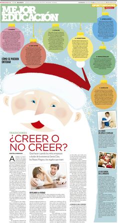 the front page of a magazine with an image of santa claus