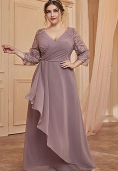 Black Tie Wedding Guest Dress Spring, Shifon Dress, Black Tie Wedding Guest Dress, Maxi Pattern, Big Size Dress, Plus Size Gowns, Plus Size Bridesmaid, Fancy Dresses Long, Chiffon Fashion