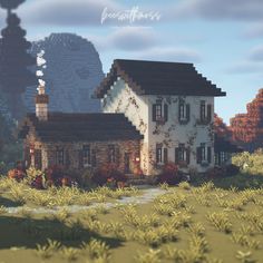 Cobblestone Cottage Minecraft, Minecraft Victorian Cottage, English Cottage Minecraft, Honey Block Minecraft House, Aesthetic Minecraft Bee Sanctuary, Minecraft Houses Aesthetic Cottage, Minecraft City Aesthetic, Minecraft Cottage Mansion, Aesthetic Minecraft Houses Cottagecore