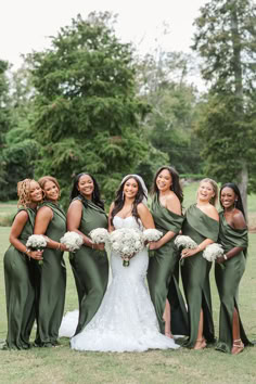 One Shoulder Emerald Satin Long Bridesmaid Dress Shades Of Green Bridesmaid Dresses Satin, Mix Match Emerald Green Bridesmaid Dresses, Bridesmaid Dress Emerald Green, Black Attire Bridal Party, Princess And The Frog Bridesmaid Dresses, Jamaica Wedding Colors, Green And Burgundy Bridesmaid Dresses, Safe Green Bridesmaids Dresses, Olive Green And Brown Wedding