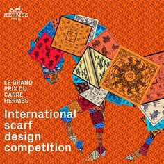 the international scarf design competition poster