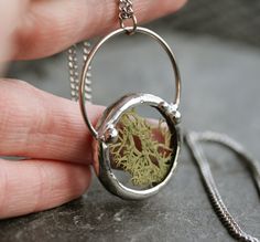 Mariam Aesthetic, Soldering Art, Moss Jewelry, Moss Necklace, Stained Glass Necklace, Soft Solder, Ethereal Jewelry, Terrarium Jewelry, Terrarium Necklace