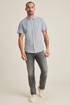 Stretch Riviera Short Sleeve Shirt | Bonobos | Bonobos Classic Short Sleeve Button-up Shirt With Snap Buttons, Modern Button-up Shirt With Placket, Modern Slim Fit Shirt With Button Closure, Relaxed Fit Button-up Shirt For Casual Gatherings, Slim Fit Shirt With Button Closure For Summer, Casual Fitted Shirt With Casual Collar, Modern Shirt With Placket For Spring, Business Casual Tops With Rolled Sleeves And Spread Collar, Spring Short Sleeve Shirt With Rolled Sleeves For Work