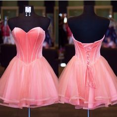 Pink Fitted Bodice Corset Dress For Homecoming, Pink Corset Dress With Fitted Bodice For Homecoming, Pink Corset Dress With Sweetheart Neckline For Prom, Sweetheart Neckline Corset For Prom, Sweetheart Neckline Mini Dress For Debutante Ball And Prom, Pink Corset Dress For Prom With Sweetheart Neckline, Homecoming Corset Dress With Heart-shaped Neckline For Prom Season, Elegant Dress With Fitted Bodice For Sweet 16, Heart-shaped Neckline Corset Dress For Homecoming And Prom