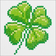 four leaf clover cross stitch pattern