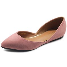 PRICES MAY VARY. Faux-Suede d'Orsay Flats for Women Comfort Flats Heel Height: 0.25" Origin: Made in China Cheap Medium Width Closed Toe Flats, Pink Dressy Flats, Cheap Trendy Synthetic Flats, Cheap Synthetic Flats With Low Heel, Mauve Bridal Shoes, Shoes To Wear Rose Colored Lace, Pink Wedding Flats For Bride, Bridesmaid Flats, Women Heel