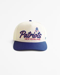 Men's New England Patriots Snapback Hat | Men's Accessories | Abercrombie.com Cincinnati Bengals Logo, Bengals Logo, Snapback Hats Men, New England Patriots Logo, Patriots Logo, 7 Ring, American Clothing, Men's Tops, Man Up