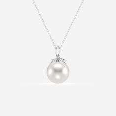 Lustrous and elegant, this classic pearl pendant is a must-have for any gem lover's jewelry collection. Style it alone to create a beautifully minimal look, or use it to add texture and luster to a dainty layered look. The gentle gleam will add instant sophistication to your outfit! Classic High Luster Pendant Pearl Necklace, White Gold Briolette Pearl Pendant Necklace, Timeless Pearl Necklace With Round Pendant For Anniversary, Timeless Round Pendant Pearl Necklace For Anniversary, Formal Pearl Charm Necklace, Classic Akoya Pearl Necklace With Round Pendant, Classic Akoya Pearl Round Pendant Necklace, Formal Pearl White Necklace With Pearl Pendant, Classic White Gold Pearl Necklace For Anniversary