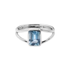 Blue Topaz Silver Ring- Topaz Gemstone Ring- Topaz Handmade Ring- 925 Sterling Silver- Split Ring- Women gemstone Ring- Blue Ring- Gift Ring Gemstone Details: ✦ Gemstone: Blue Topaz ✦ Gemstone Type: Natural ✦ Gemstone Shape: Baguette ✦ Gemstone Color: Blue ✦ Gemstone Cut: Faceted ✦ Number of Gemstones: 1 ✦ Gemstone Grade: Excellent METAL DETAILS : ✦ Metal: 925 Sterling Silver/ 9k Gold/ 14k Gold/ 18k Gold ✦ Metal Color: Silver/ Yellow/ White/ Rose Gold ✦ Setting: Bezel Setting ✦ Ring Box: Yes CUS Blue Topaz Ring With Sterling Silver, Blue Topaz Sapphire Gemstone Ring, Sapphire Colored Blue Topaz Gemstone Ring, Silver Stackable Rings With Blue Topaz For Fine Jewelry, Stackable White Gold Rings With Blue Topaz, Blue Topaz Sterling Silver Ring, Blue Topaz Open Ring With Gemstone, Fine Jewelry Topaz Ring With Rectangular Stone, Blue Topaz Ring With Rectangular Stone