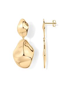 PRICES MAY VARY. Make a bold fashion statement with our stunning 50mm long, 21.5mm wide earrings, designed for the modern woman. Perfect for evening events or as an elegant accessory for wedding guests, these large, teardrop-shaped earrings feature a hammered finish, adding a modern twist to a classic design. Our earrings feature 14K yellow gold plating over 925 sterling silver posts. This ensures a long-lasting finish that's 100% nickel-free, cadmium-free, lead-free, and hypoallergenic. The com Wedding Guest Earrings, Earrings Wedding Guest, Accessories For Wedding, Gold Earrings Wedding, White Gold Earrings, Drop Dangle Earrings, Trendy Earrings, Wedding Guests, Stunning Earrings