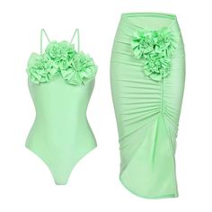 Introducing the Vicki Floral Embellished Swimsuit Set, an elegant and feminine ensemble designed to bring a touch of romance to your swimwear collection. This set features a beautifully embellished one-piece swimsuit paired with a coordinating cover-up, offering a cohesive and stylish look for any beach or poolside outing. Key Features: Floral Embellished Swimsuit: Elegant Design: The one-piece swimsuit is adorned with intricate floral embellishments, adding a sophisticated and romantic touch. Flattering Silhouette: Designed to enhance your natural curves, the swimsuit provides a snug yet comfortable fit, accentuating your figure. Supportive Features: Equipped with adjustable straps, a built-in bra, or removable padding, the swimsuit offers customized support and shaping. High-Quality Fabr Waistcoat Sweater, Solid Dress Casual, Linen Bottoms, Glamorous Party, Long Sleeve Dress Formal, Linen Jumpsuit, Swimsuit Set, Linen Set, Long Jumpsuits