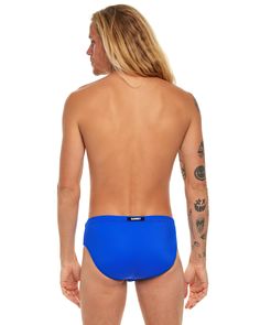 This SWIM BRIEF is made with Recycled Nylon. A sustainable techno-fabric with shape retention and UV protection. Designed to lift and accentuate the glutes. Three layers of lining for optimal frontal coverage. Custom drawstring with SAMMY logo tips. Wear this SWIM BRIEF to the sand bar, or the beach bar. Three Layer, Swim Brief, Beach Bars, Swim Bottoms, Swim Shorts, Uv Protection, Sleek Design, Swimming, Fabric