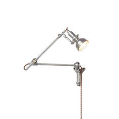 an image of a desk lamp on a white background in the style of industrialism