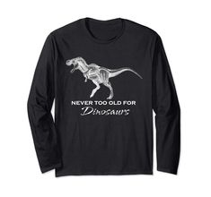 PRICES MAY VARY. This funny adult dinosaur shirt is perfect for the adult who still likes dinosaurs. Rawr, a great gift idea for any season, perfect for an enthusiast or even a palentologist This long sleeve dinosaur shirt is perfect for casual days Lightweight, Classic fit, Double-needle sleeve and bottom hem Blue Raptor, Dino Shirt, Funny Dinosaur, Dinosaur Funny, Dinosaur Shirt, Novelty Clothing, Never Too Old, T Shirt Image, Gildan Sweatshirts