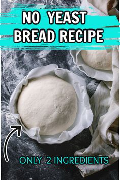 two uncooked breads sitting on top of a table