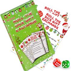 PRICES MAY VARY. What you get - 12 double-sided white elephant gift exchange game play cards + 2 dices + 1 game instruction, packed in well-printed and exquisite paper box. Fun white elephant party game for guests to exchange their gifts. Suitable for 12 players - All double-sided game play cards have same content. One side is for single die play and the other is two dice play. Two dice play has more rolling options. You may choose any one to play. If there are more than 12 players, some players Christmas Eve Ideas, Gift Exchange Game, Christmas Gift Bow, Friend Christmas Gifts, Gift Exchange Party, Fun Family Christmas Games, White Elephant Gift Exchange, Elephant Game, White Elephant Game