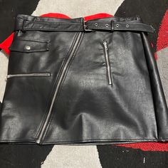 Leather Zipper Skirt From Fashion Nova, Size 2x, Never Been Worn Still Has Tag. Black Mini Skirt With Side Zipper For Club, Black Skirt With Side Zipper For Club, Casual Black Mini Skirt With Side Zipper, Black Skirt With Zip Fly For Night Out, Black Mini Skirt With Zip Fly For Night Out, Black Punk Skirt With Zipper Closure, Punk Style Black Mini Skirt With Zipper, Punk Style Black Mini Skirt With Zipper Closure, Black Punk Mini Skirt With Zipper Closure