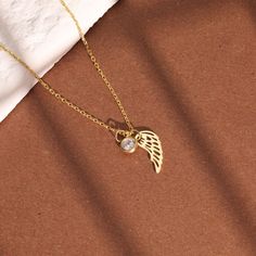 Remember your loved ones with our Angel Wing Birthstone Necklace. This personalized jewelry piece not only adds a touch of sentimental value, but also serves as a thoughtful gift for mothers, especially for Mothers Day. Keep your loved ones close to your heart with this special necklace. Gold Heart Bracelet, Shiny Jewelry, Gold Circle Necklace, Special Necklace, Gold Circle, Zodiac Jewelry, Waterproof Jewelry, Initial Jewelry, Christian Jewelry