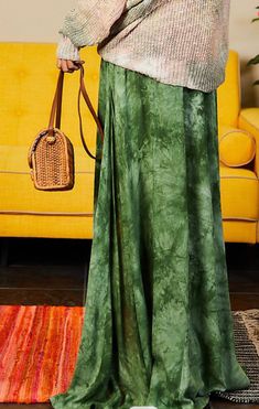 Green Ivy Skirt Feminine Clothing, Green Ivy, Feminine Outfit, Clothing Boutique, Tie Dye Skirt, Boutique Clothing, Ivy, To Look, Maxi Skirt