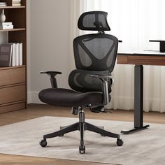 Eureka Ergonomic Mesh Adjustable Lumbar Support Home Office Chair Proper Sitting Posture, Spinal Column, Adjustable Office Chair, Home Office Chair, Black Office Chair, Sitting Posture, Executive Office Chairs, Executive Office, Ergonomic Office