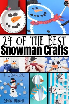 the best snowman crafts for kids to make