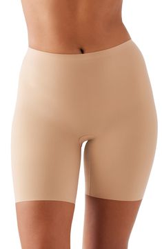 Get a sleek silhouette under outfits in these lightweight, superstretchy shaping shorts that offer allover, medium-level control and a line-free finish. 60% elastane, 40% polyamide Hand wash, dry flat Imported Compression Shapewear With Built-in Shorts, Shapewear Bottoms With Built-in Shorts, Shaping Shapewear With Built-in Shorts In Elastane, Fitted Seamless Shapewear Shorts, Shaping Shapewear Shorts Mid-thigh Length, Shaping Bottoms With Built-in Shorts In Short Length, Shaping Bottoms With Built-in Shorts, Seamless Shaping Shorts, Shaping Elastane Shapewear Shorts