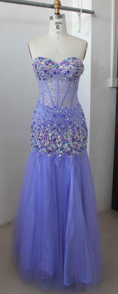 Offering this sheer pageant dress made in a light purple color. Formal Attire For Women, Casual Attire For Women, Dress With Corset, Gowns Prom, Pageant Gowns, Pageant Dress, Pageant Dresses, Formal Attire, Prom Gown