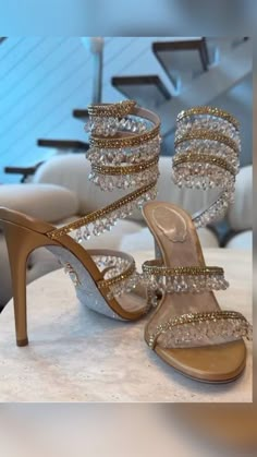 Pretty Heels, Pretty Shoes Sneakers, Cute Shoes Heels, Fashion Shoes Heels, Shoes Heels Classy, Prom Heels, Wedding Traditions, Bridal Heels, Aesthetic Tiktok