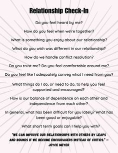 Monthly Relationship Check In Questions, How To Maintain A Healthy Relationships, Relationship Evaluation Questions, How To Take Things Slow Relationship, Relationship Check In, Relationship Standards List, Things I Want In A Relationship, Relationship Evaluation, What I Want In A Relationship