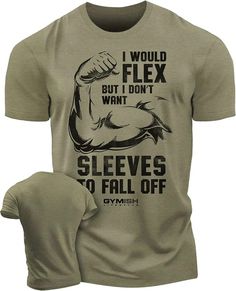 I Would Flex T-Shirt Workout T-Shirt, Funny Gym Shirts, Lifting T-Shirt, Deadlift – Gymish Moisture-wicking Stretch Cotton T-shirt, Stretch Sports T-shirt With Text Print, Short Sleeve Cotton T-shirt For Workout, Sports T-shirt With Text Print And Crew Neck, Sports Crew Neck T-shirt With Text Print, Sports Text Print Crew Neck T-shirt, Workout Shirt With Letter Print And Crew Neck, Crew Neck Workout Shirt With Letter Print, Sporty T-shirt With Comfortable Fit And Crew Neck