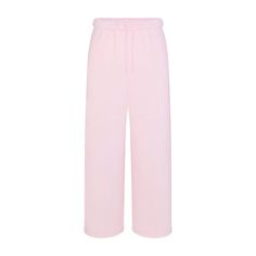 COTTON FLEECE CLASSIC STRAIGHT LEG PANT | CHERRY BLOSSOM Light Pink Sweatpants, Cute Sweats, Best Joggers, Pink Sweats, Pink Sweatpants, Straight Leg Pant, Wide Leg Sweatpants, Pink Pants, Cotton Fleece