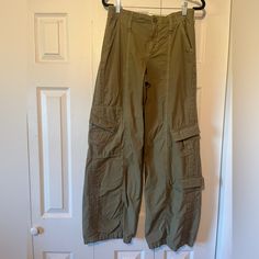 Never Worn, Washed Smoke Free Home Purchased Atlanta 2023 Lot 606 Urban Outfitters Casual Cotton Cargo Pants, Urban Outfitters Green Cotton Bottoms, Brown Urban Cargo Bottoms, Bdg Y2k Low-rise Cargo Pants, Bdg Khaki Y2k Low-rise Cargo Pants, Pajama Shirt, Walker Boots, Rain And Snow Boots, Fit N Flare Dress