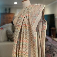 Brand New, Never Used Indian/Pakistani Dupatta. Can Be Used As A Shawl With Western Clothes As Well. Exquisite Embroidery, Beautiful Shimmer To The Fabric Due To The Horizontal Sequin Pattern Within The Middle Panel, Scallop Border Detail On All Edges. Dimensions: 35x95” Multicolor Transitional Dupatta For Reception, Transitional Multicolor Dupatta For Reception, Bohemian Cutdana Dupatta For Reception, Elegant Multicolor Chikankari Embroidered Fabric, Elegant Multicolor Saree With Mirror Work, Multicolor Dupatta With Mirror Work For Reception, Reception Dupatta With Multicolor Mirror Work, Reception Multicolor Dupatta With Mirror Work, Fitted Multicolor Chikankari Embroidery Saree