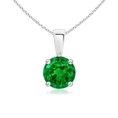 ANGARA Product_Description:- Linked to a lustrous bale is a lush green emerald solitaire secured in a four prong setting. Crafted in 14K Solid Gold, the elegant design of this classic emerald pendant draws all attention towards the magnificence of the center stone. Features:- 0.75 ct Emerald. Crafted in 14K Solid Gold. We offer high-quality gemstone jewelry in a variety of stunning designs. The exceptional craftsmanship ensures that every piece lasts for generations. All gemstones are sourced di Sapphire Solitaire, Solitaire Pendant Necklace, Emerald Pendant, Discount Jewelry, Emerald Necklace, Solitaire Pendant, Emerald Jewelry, Green Emerald, Fine Jewellery Necklace