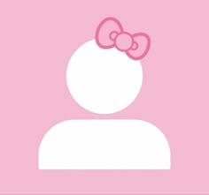 a pink hello kitty wallpaper with an image of a woman's head in the center