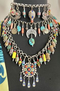 Berber Moon, Talhakimts, gate of paradise Tuareg coins coral Turquoise Necklace. | eBay Coral Turquoise, Rolo Chain, Adjustable Necklace, Handmade Necklaces, Turquoise Necklace, Gate, Paradise, Coral, England