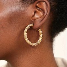 Brand New Women's Braided Gold Semi Hoop Earrings Genuine 14k Yellow Gold Plated 925 Sterling Silver (Stamped) 1.6" Size Retail Price $300 Buy With Confidence From A Top Rated Seller With A 99%+ Feedback Rating! A0149 (Id-1605-) Silver Small Hoop Earrings With Plating, Plated Hoop Earrings For Anniversary, Anniversary Hoop Earrings With Plating, Sterling Silver Hoop Jewelry With Plating, Sterling Silver Plated Hoop Earrings, Anniversary Metal Hoop Earrings, Silver Hoops, Top Rated, Silver Gold