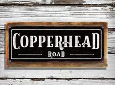 Copperhead Road, Yellow Road, Hunting Signs, Unique Bird Houses, Metal House Numbers, Metal House, California Wall Art, Lake Signs, Word Signs