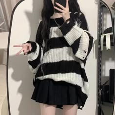 ❤Crash Border Loose Knit Sweater❤




Unit (cm)
 S.
 Length 68 Bust 130 Shoulder width 52 Sleeve length 50
 M.
 Length 69 Bust 134 Shoulder Width 53 Sleeve Length 51
 L.
 Length 70 Bust 138 Shoulder width 54 Sleeve length 52 Striped Sweaters, Egirl Style, Sweaters Women, Loose Knit Sweaters, Y2k Pink, Really Cute Outfits, Harajuku Fashion, Girls Sweaters, Mode Inspiration