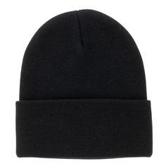 This unisex knit beanie is made of 100% soft acrylic yarn that adjusts to fit any head comfortably. This knit beanie is constructed with crown seams for a great fit that will hold up wear after wear.. Simple, easy and functional - this is a staple everyone needs in their closet for those cold, harsh winter days.. Infinity Brands Men's Black Acrylic Knit Hat (Adult) | MK14-033CRA Acrylic Beanie For Streetwear, Black Acrylic Hat For Streetwear, Black Acrylic Hat, One Size Fits Most, Adjustable Acrylic Beanie Cap, Adjustable Black Acrylic Beanie, Classic Black Knitted Hat, Black Acrylic Hat One Size Fits Most, Black Acrylic Hats For Cold Weather, Acrylic Beanie Cap