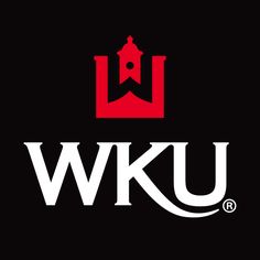 the wku logo on a black background