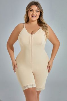 Pleasegetonesizeupthanyourregularsizeandtakethesizechartasareference. SIZE FIT Size(Inch) US Size Bust Waist Hip Length XL 14-16 37.80-39.37" 30.71-32.28" 41.73-43.31 23.03 2XL 16-18 39.37-40.94" 32.28-33.86" 43.31-44.88 23.19 3XL 18-20 40.94-42.52" 33.86-35.43" 44.88-46.46 24.61 4XL 20-22 42.52-44.09" 35.43-37.01" 46.46-48.03 25.39 5XL 22-24 44.09-45.67" 37.01-40.16" 48.03-49.61 26.18 SIZE FIT Model shown is 5'7" inch wearing 4XL/20-22. FABRIC CARE Shall: Polyester Lining: NoCares: Machine Wash Full Coverage Shapewear With Built-in Padding, Stretch Shapewear With Built-in Padding And Full Coverage, Full Coverage Shapewear With Built-in Padding And High Stretch, Compression Shapewear With Built-in Padding, Cheap Women's Push-up Shapewear, Winter Hacks, Hands On Hips, Model Show, Pretty Pregnant