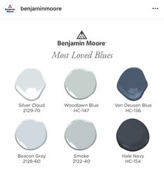 the most loved blues from benjam moore's paint color chart for 2013