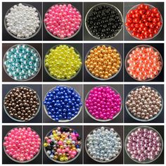 many colors of beads in different sizes and shapes