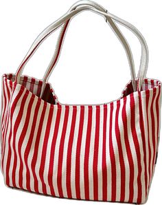 Red Casual Cotton Shoulder Bag, Casual Red Cotton Shoulder Bag, Casual Red Hobo Bag For Daily Use, Red Shoulder Bag With Pockets For Shopping, Casual Red Satchel With Large Capacity, Casual Red Satchel, Red Rectangular Casual Bucket Bag, Red Canvas Shoulder Bag With Pockets, Red Double Handle Bag With Pockets