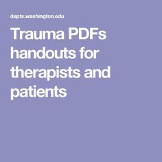 Trauma PDFs handouts for therapists and patients Counseling Techniques, Eye Movement, Clinical Social Work, Emdr Therapy, Mental Health Counseling, Child Therapy, Art Therapy Activities