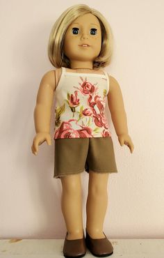 Cami and olive denim cutoffs set fits 18 inch dolls, like American Girl Our Generation My Life As Newberry Springfield New Adventures Style Girls Easy-on full velcro back top, elastic waist shorts. Shorts may fray a bit more, until they hit the gem stitches.  This Iisting is for the CAMI AND SHORTS ONLY. Doll and shoes not included.  Not affiliated with any doll company. I will gladly ship Internationally and/or Express. Convo for a shipping quote. Adventure Style, Denim Cutoffs, Pants Outfits, Simple Girl, Elastic Waist Shorts, Our Generation, Cut Off Shorts, Doll Clothing, New Adventures