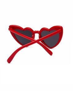 Red Large Heart Glasses | Yuqi - (G)I-DLE Red Fashion Chingu, Heart Glasses, Beach Parties, Large Heart, Amusement Park, Flower Earrings, Red Color, Dates, Red And White